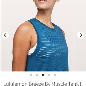 Lululemon (out of stock item) breeze by tank top size 8